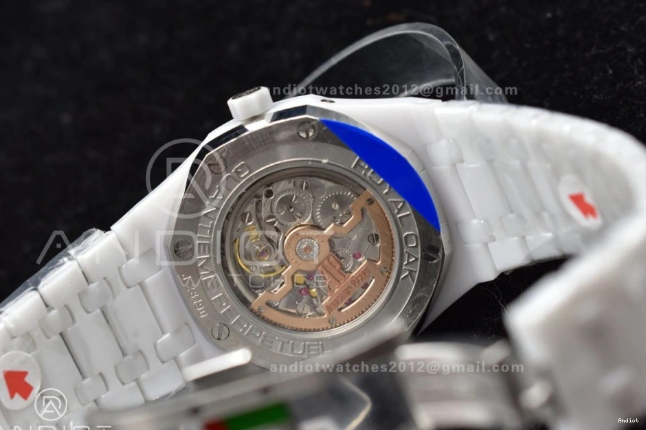 26579cb on Perpetual Ceramic Calendar White Bracelet APSF Best A5134 Ceramic Oak Royal Edition 0514